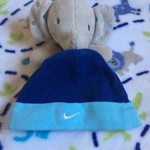 Blue nike beanie
